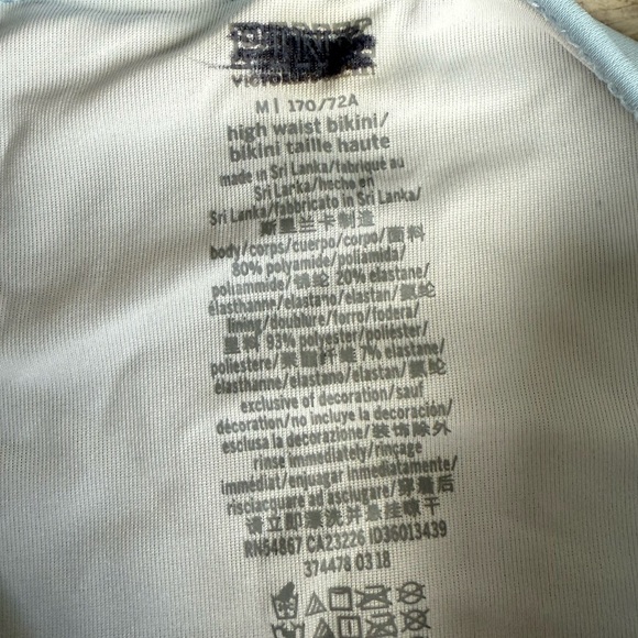 PINK By Victoria Secret Push Up High Waisted Bikini Strappy Side Details Size M - Picture 9 of 11